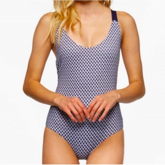 Tavik Womens Sicily One Piece Navy Blue Tank Swimsuit - Picture 2 of 14